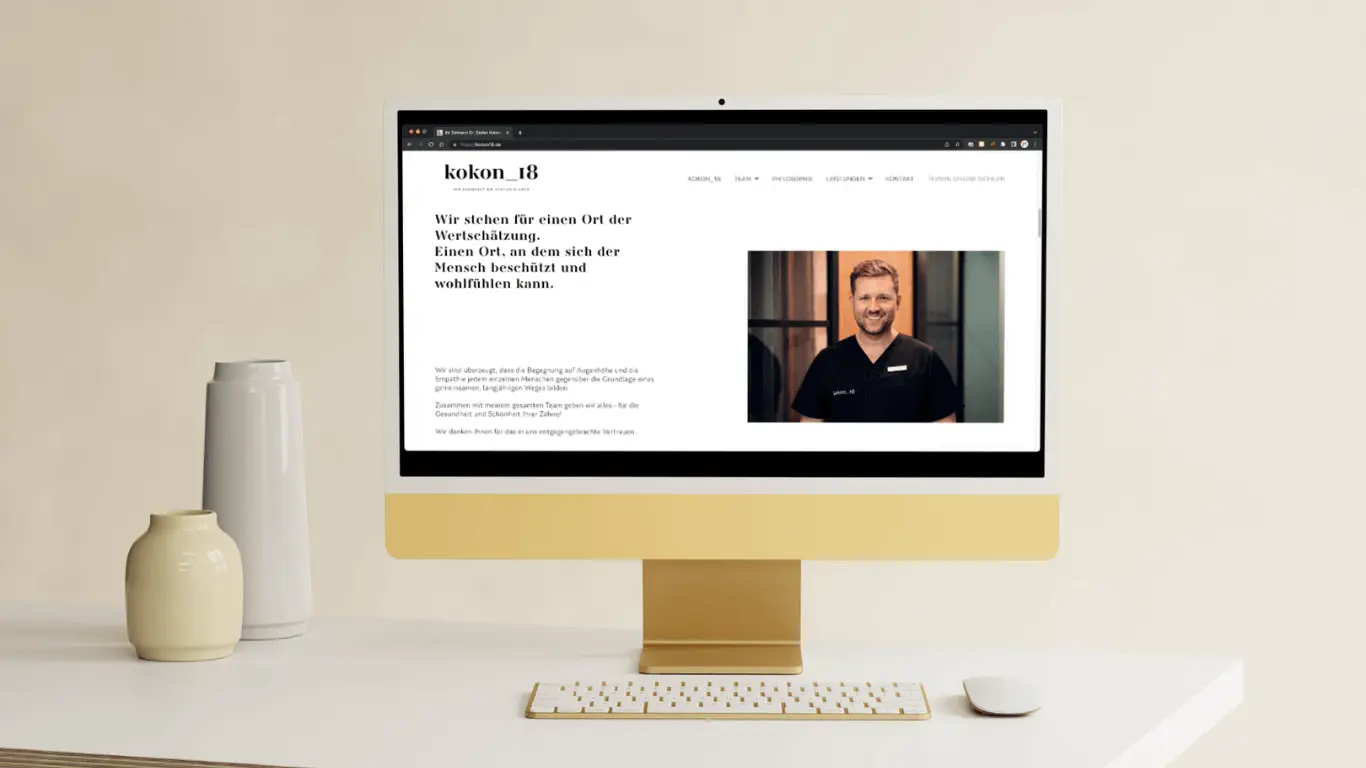 Kokon18 Zahnarzt Website